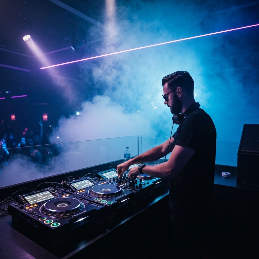 DJ Gamzu performing at Club Elysium